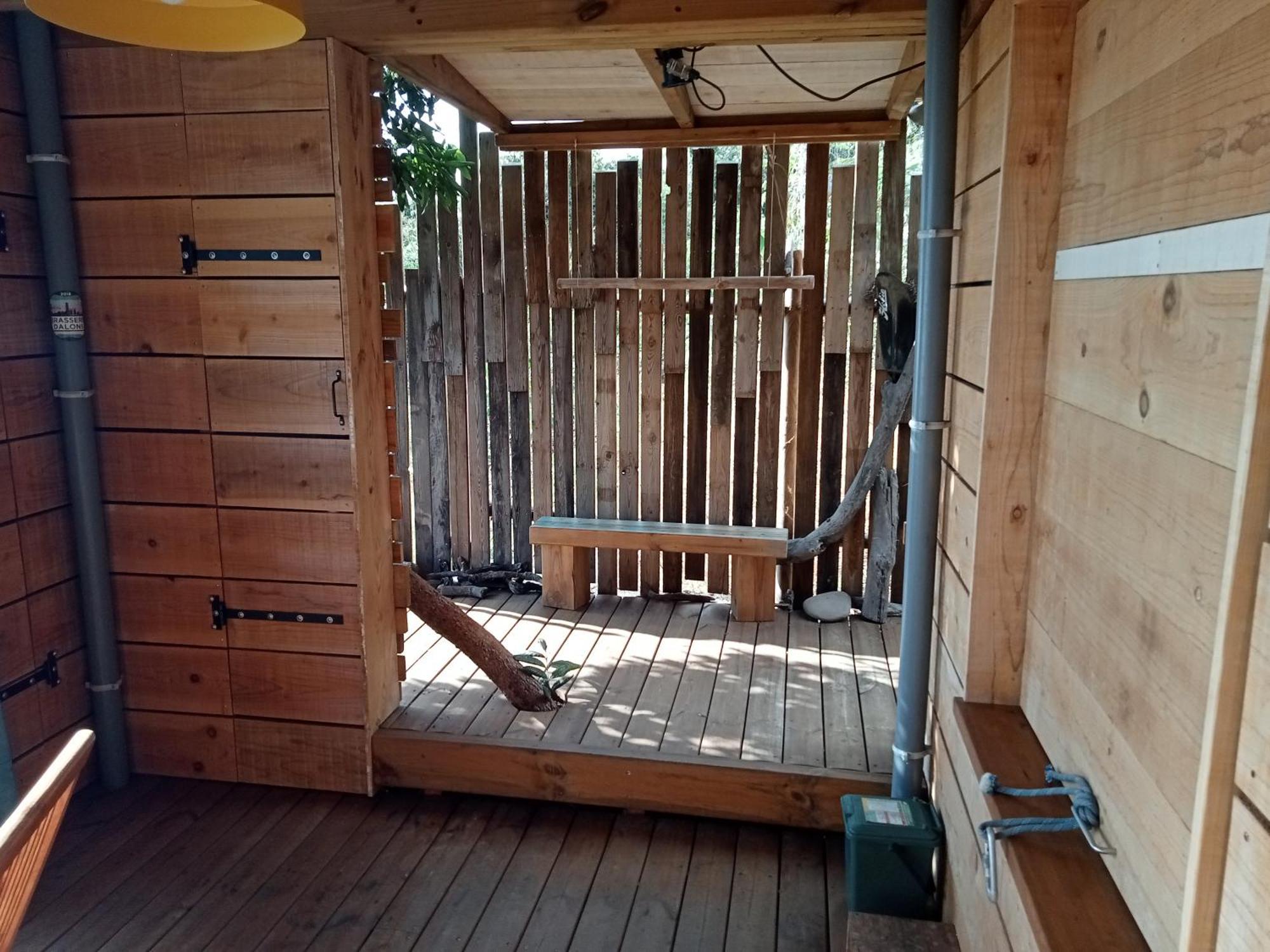 Bungalow Ecologique Avec Toilettes Seches Leu Kabanon Vue Mer Сен-Лу Екстериор снимка